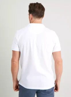White Pique Polo Shirt 2 Pack XXL