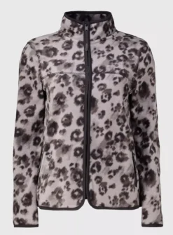 Animal Print Zip-Through Maximum Warmth Fleece 8