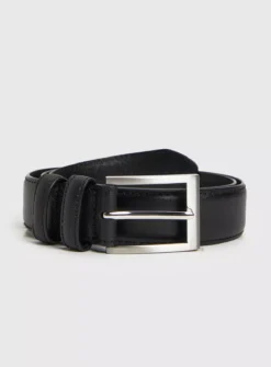 Black Formal Leather Belt XL