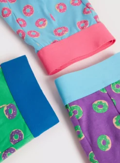 Bright Doughnut Print Hipsters 3 Pack L -Simply Be Store tuc142360773 Multi20Coloured R Z004A
