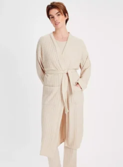 Oatmeal Ribbed Dressing RobeS