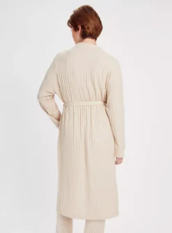 Oatmeal Ribbed Dressing RobeS -Simply Be Store tuc143471264 Oatmeal R Z004A