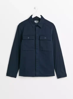 Navy Textured Shacket L -Simply Be Store tuc143512724 Navy R Z003A 1