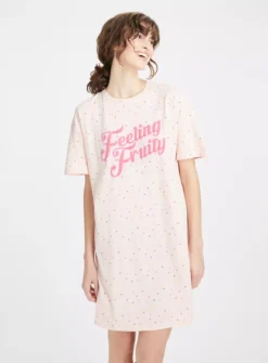 Cream Feeling Fruity Nightdress XXL