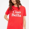 Red Ciao Bella Graphic T-Shirt 14