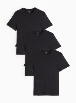 Black Core Short Sleeve T-Shirt 3 Pack XXXXL