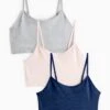 Seamfree Ribbed Crop Top 3 Pack S