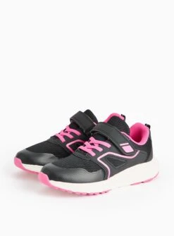 Black & Pink Panel Sporty Trainers10 Infant