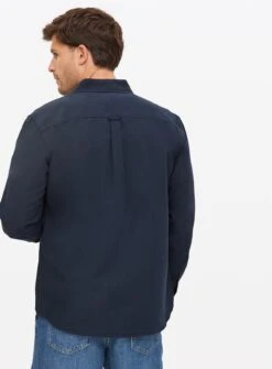 Navy Regular Fit Oxford Shirt M -Simply Be Store tuc146150351 Navy R Z005A